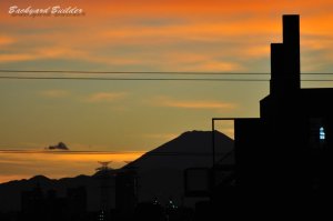 マイホームから見た富士山