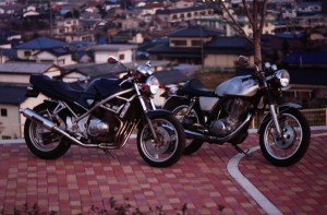 Suzuki Bandit & Yamaha SR