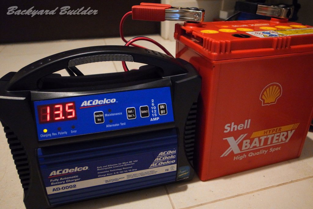 バッテリー充電中